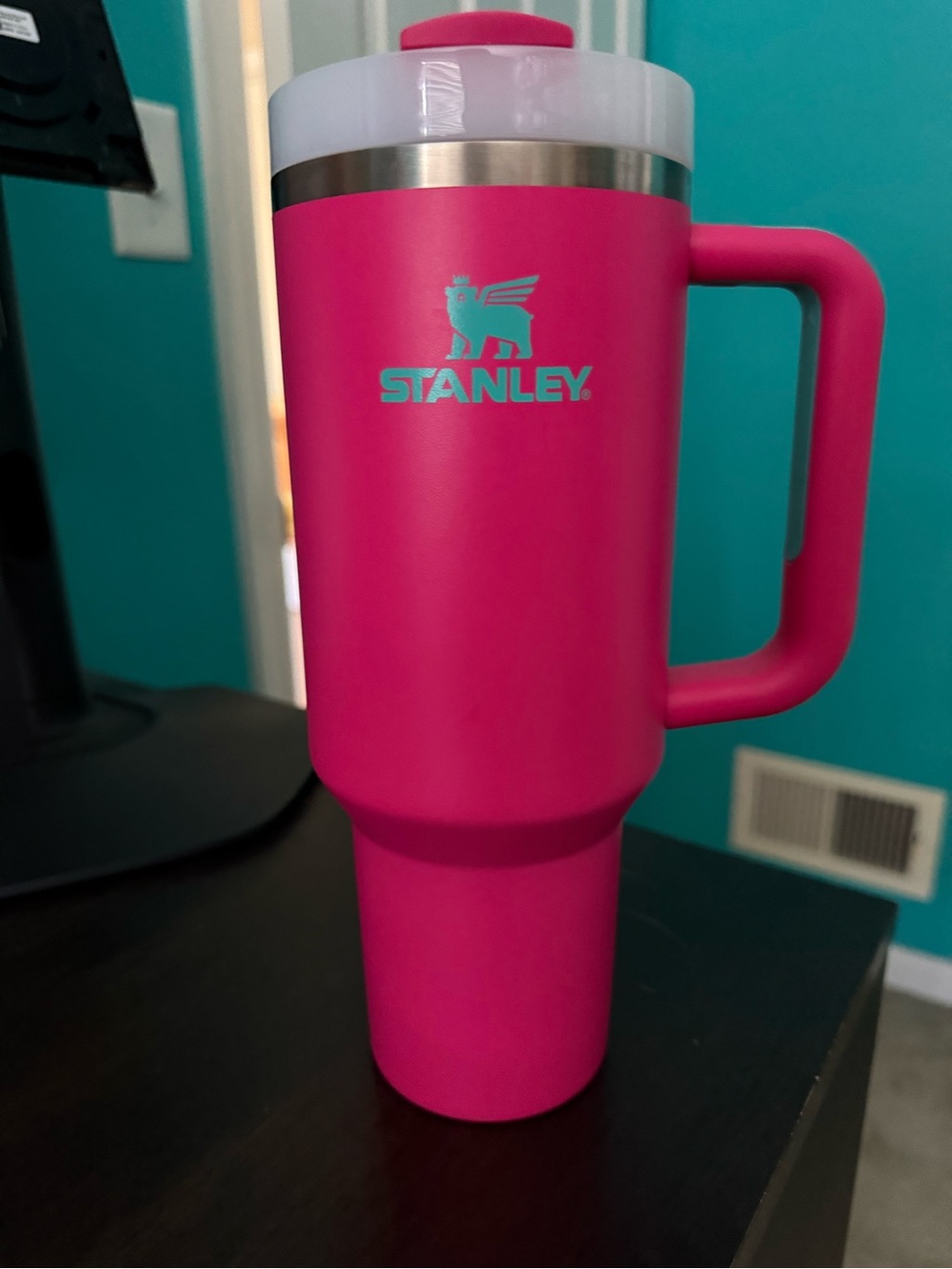 40oz Passion Pink Stanley Pink Travel Mug with Handle
